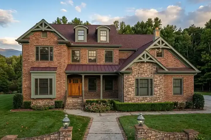 Craftsman house plans 4-258 - front exterior, 2,953 sq ft, 4 bed, 4 bath house plans | Monster House Plans