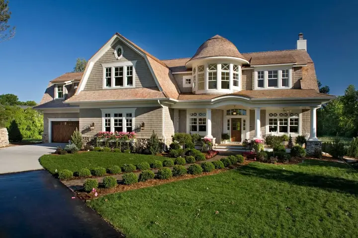 Hampton house plans 4-262 - front exterior, 5,342 sq ft, 4 bed, 3 bath house plans | Monster House Plans