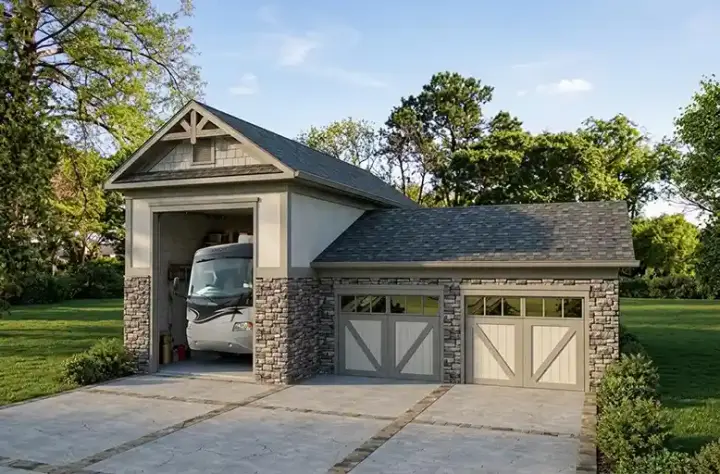 Craftsman house plans 4-269 - front exterior, 1,252 sq ft, 0 bed, 0 bath house plans | Monster House Plans