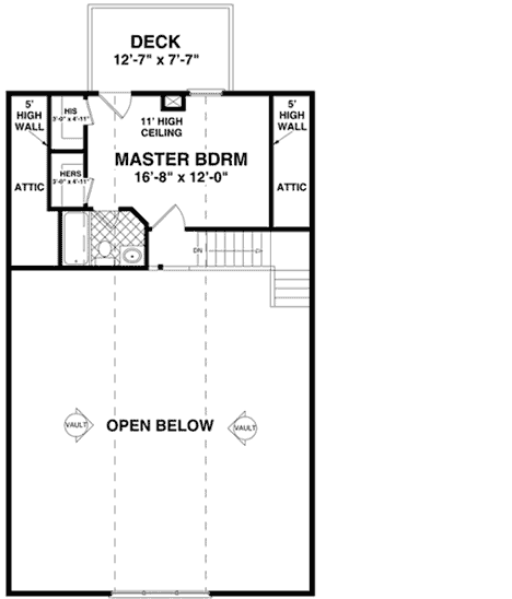 Upper/Second Floor Plan: 4-280