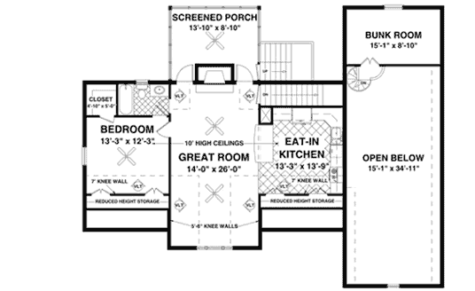 Upper/Second Floor Plan: 4-282