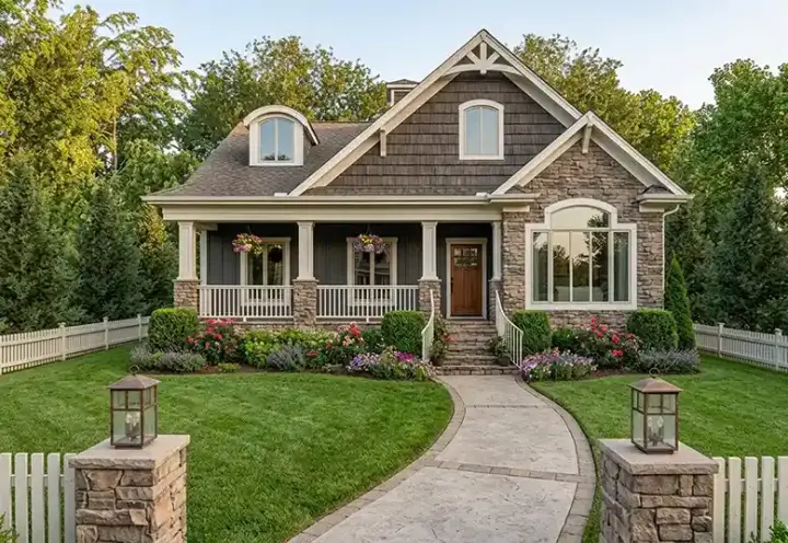 Craftsman house plans 4-284 - front exterior, 1,779 sq ft, 3 bed, 2 bath house plans | Monster House Plans