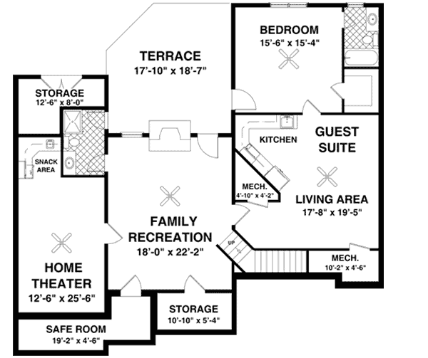 Lower Floor Plan: 4-291