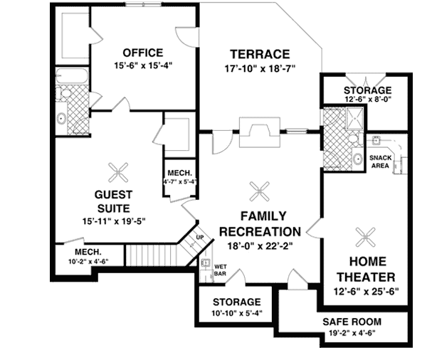 Lower Floor Plan: 4-292