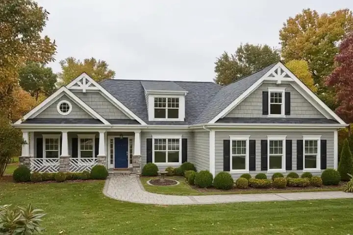 Craftsman house plans 4-293 - front exterior, 1,800 sq ft, 3 bed, 2 bath house plans | Monster House Plans