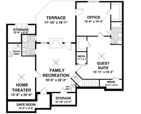 Lower Floor Plan: 4-293