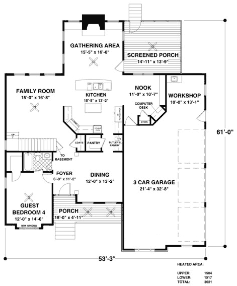 Main Floor Plan: 4-318