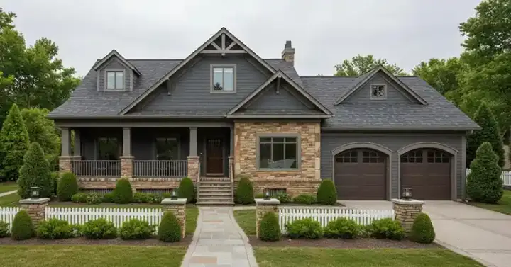 Craftsman house plans 4-321 - front exterior, 1,898 sq ft, 4 bed, 3 bath house plans | Monster House Plans