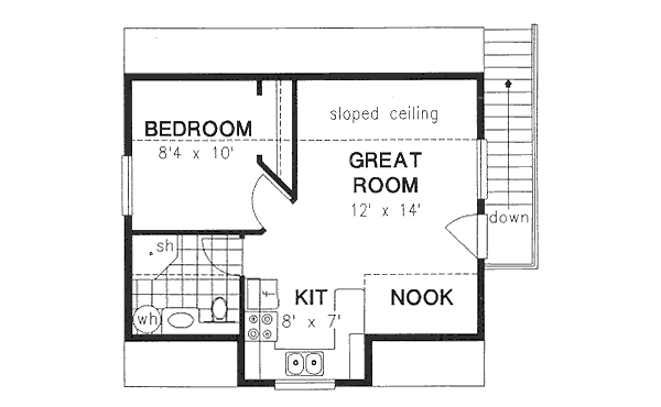 Upper/Second Floor Plan:40-105