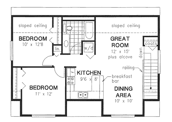 Upper/Second Floor Plan: 40-133