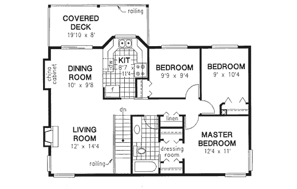 Upper/Second Floor Plan:40-136