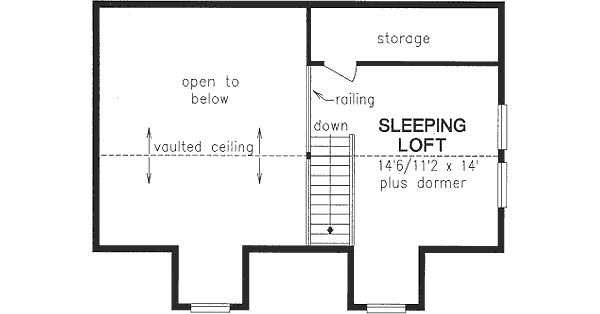 Upper/Second Floor Plan: 40-140