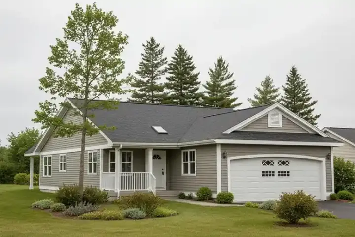 Traditional house plans 40-146 - front exterior, 1,059 sq ft, 3 bed, 2 bath house plans | Monster House Plans