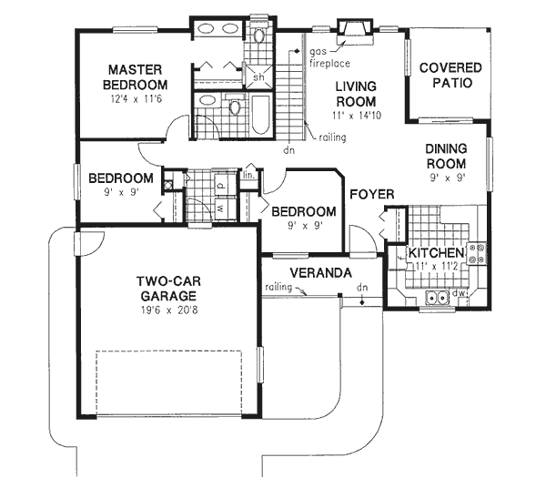 Main Floor Plan: 40-152