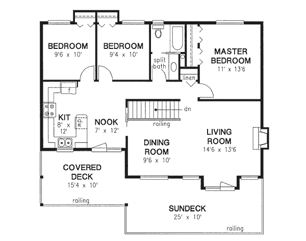 Main Floor Plan: 40-160
