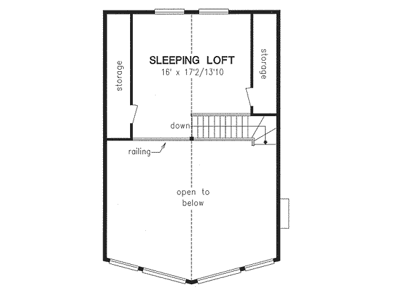 Upper/Second Floor Plan: 40-167