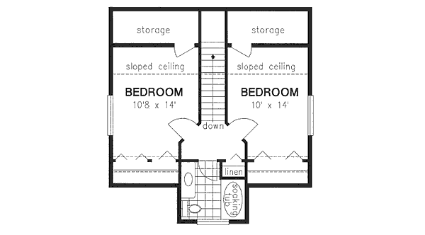 Upper/Second Floor Plan: 40-177