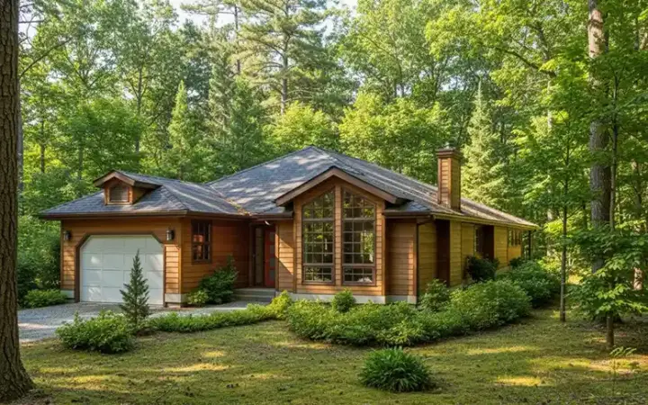 Contemporary house plans 40-180 - front exterior, 1,164 sq ft, 2 bed, 1 bath house plans | Monster House Plans