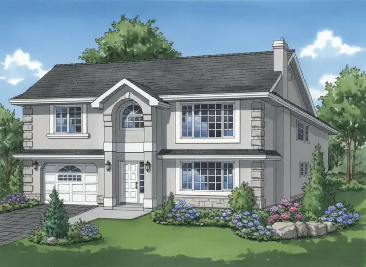 Mediterranean house plans 40-183 - front exterior, 1,180 sq ft, 3 bed, 2 bath house plans | Monster House Plans