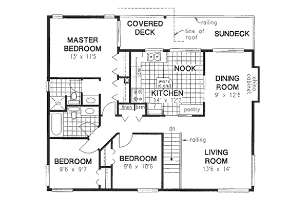 Upper/Second Floor Plan: 40-191
