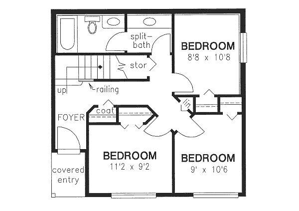 Lower Floor Plan: 40-196