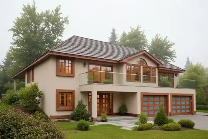 Mediterranean house plans 40-197 - front exterior, 1,210 sq ft, 3 bed, 2 bath house plans | Monster House Plans