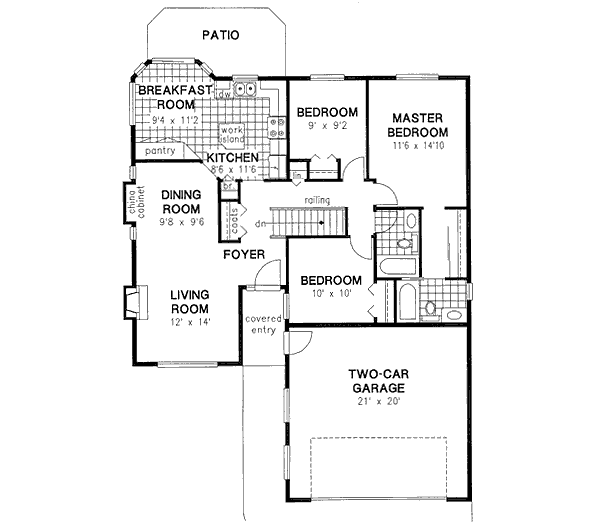 Main Floor Plan: 40-208