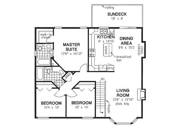 Upper/Second Floor Plan: 40-210