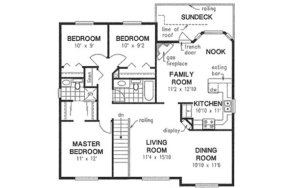 Upper/Second Floor Plan: 40-214