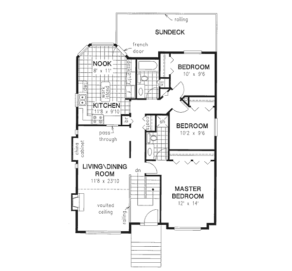 Upper/Second Floor Plan: 40-232