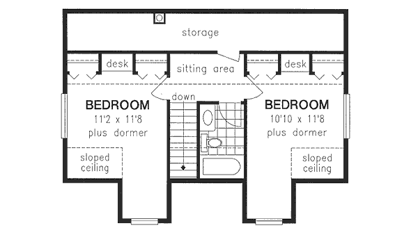 Upper/Second Floor Plan: 40-234