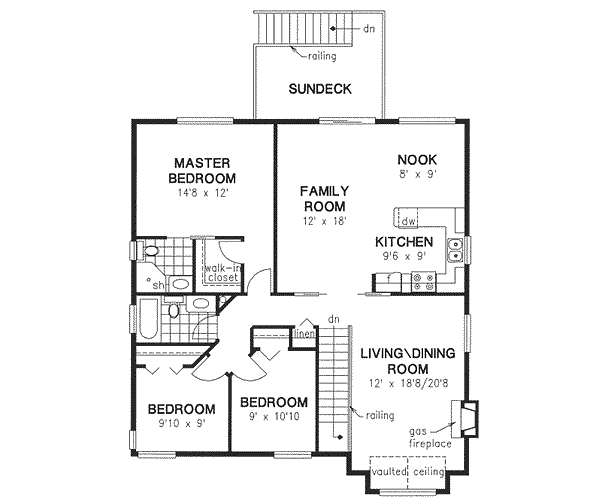 Upper/Second Floor Plan:40-240