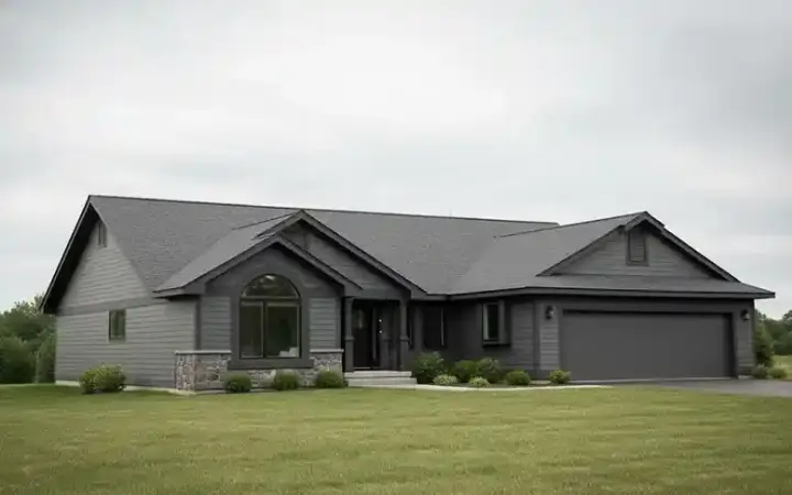 Traditional house plans 40-256 - front exterior, 1,374 sq ft, 3 bed, 2 bath house plans | Monster House Plans