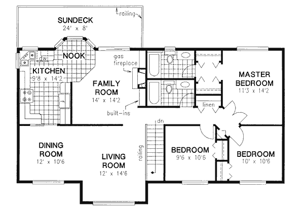 Upper/Second Floor Plan: 40-268