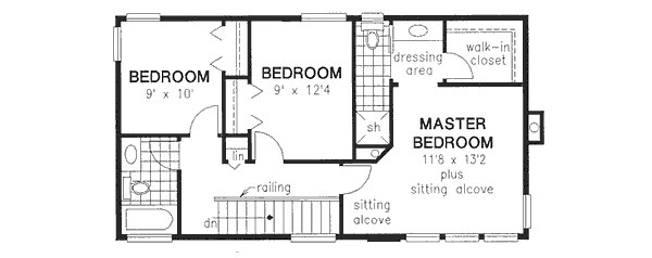 Upper/Second Floor Plan: 40-311