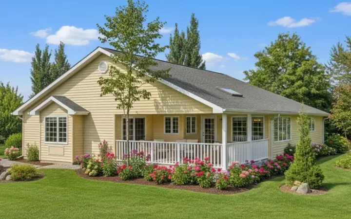 Country house plans 40-316 - front exterior, 1,497 sq ft, 2 bed, 2 bath house plans | Monster House Plans