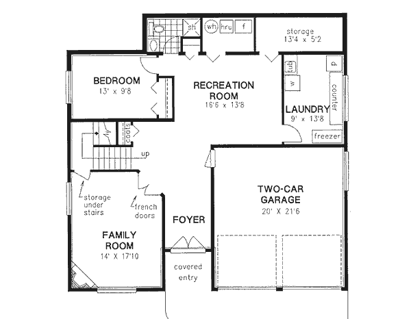 Lower Floor Plan: 40-325