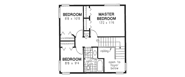 Upper/Second Floor Plan: 40-332