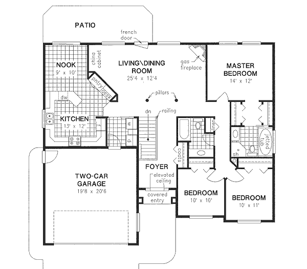 Main Floor Plan: 40-335