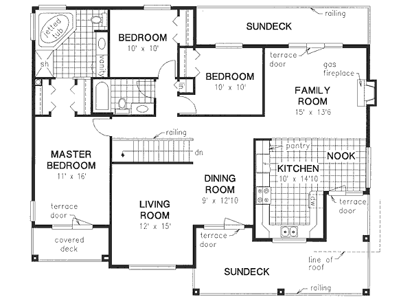 Upper/Second Floor Plan: 40-344