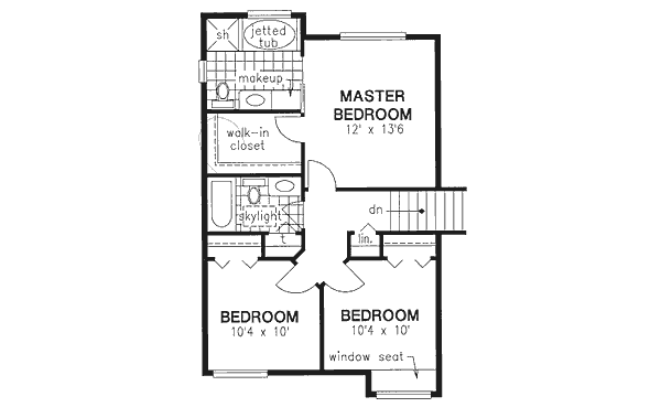 Upper/Second Floor Plan: 40-352