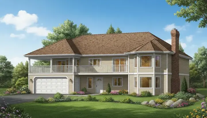 Traditional house plans 40-362 - front exterior, 1,615 sq ft, 3 bed, 2 bath house plans | Monster House Plans