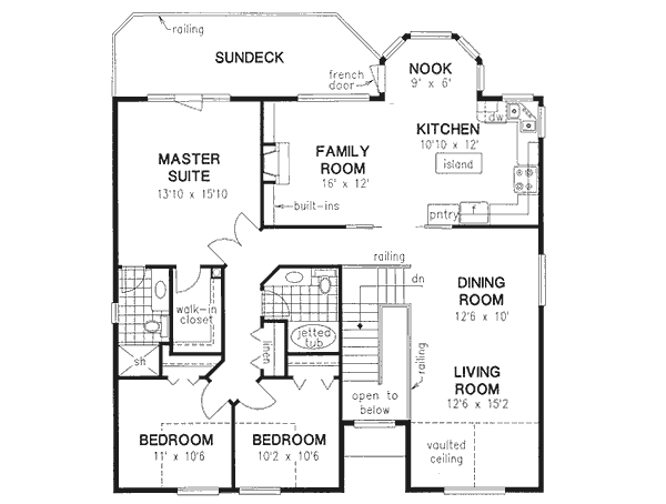 Upper/Second Floor Plan: 40-365