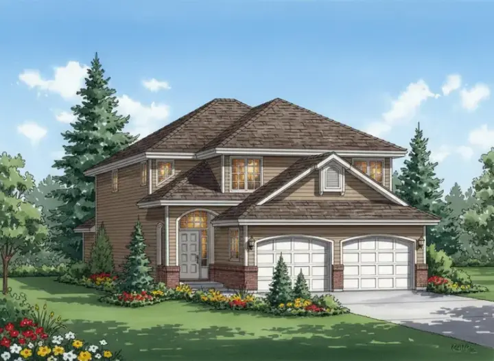 Traditional house plans 40-375 - front exterior, 1,651 sq ft, 3 bed, 2 bath house plans | Monster House Plans