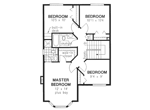 Upper/Second Floor Plan: 40-385
