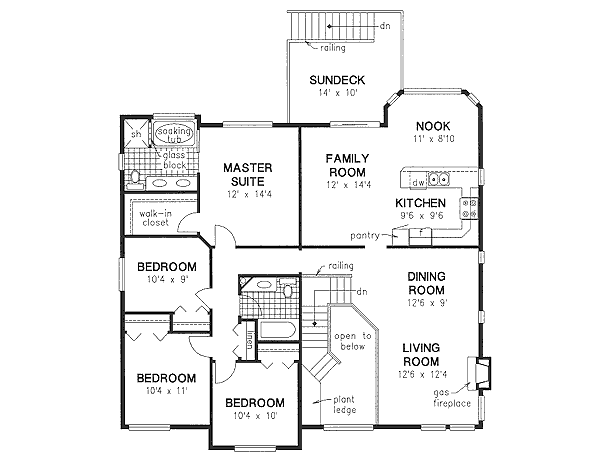 Upper/Second Floor Plan:40-395