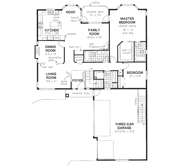 Main Floor Plan: 40-400