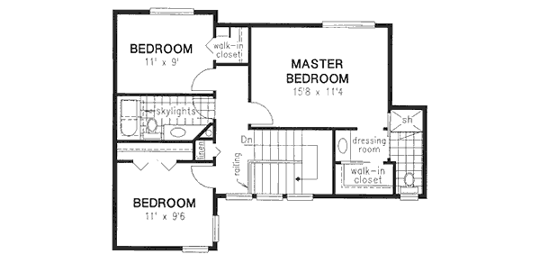 Upper/Second Floor Plan: 40-404