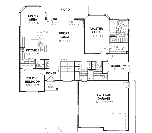 Main Floor Plan: 40-407