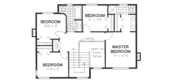 Upper/Second Floor Plan: 40-414